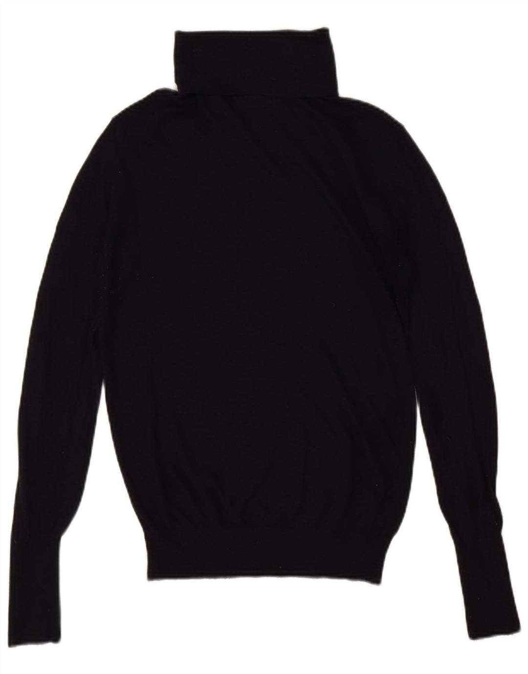 Zara Γυναικείο πουλόβερ με ρολό λαιμόκοψη UK 12 Medium Navy Blue Modal