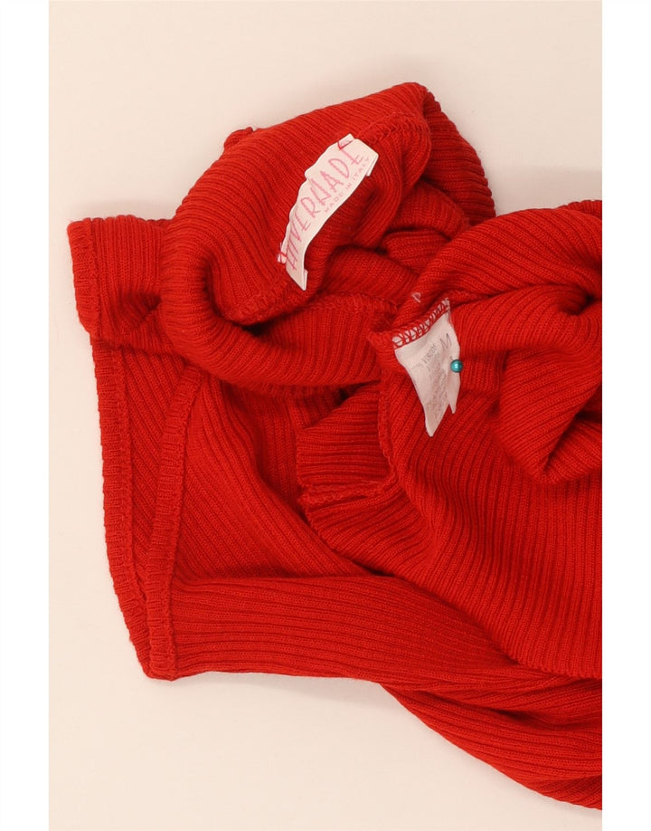 Vintage γυναικείο γιλέκο Tank Top UK 12 Medium Red Viscose
