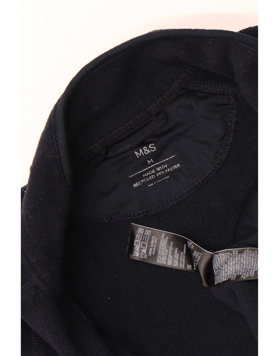 Marks & Spencer Γυναικείο Fleece Jacket UK 14 Medium Navy Blue Polyester