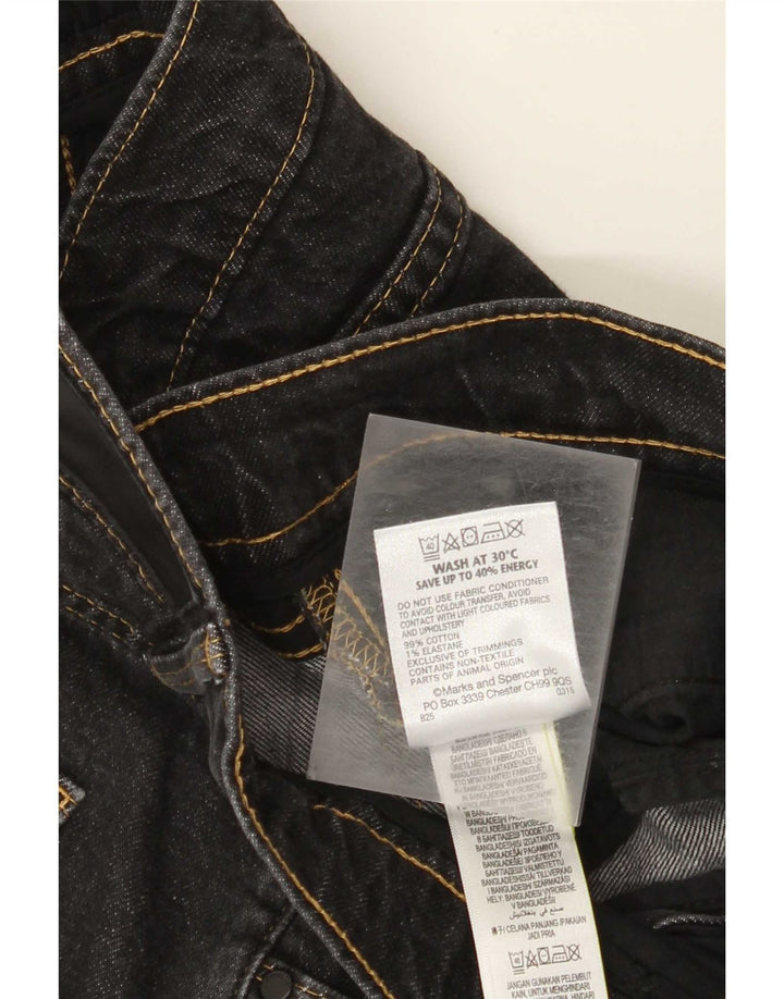 Marks & Spencer Ανδρικό Autograph Slim Jeans W34 L31 Μαύρο βαμβακερό