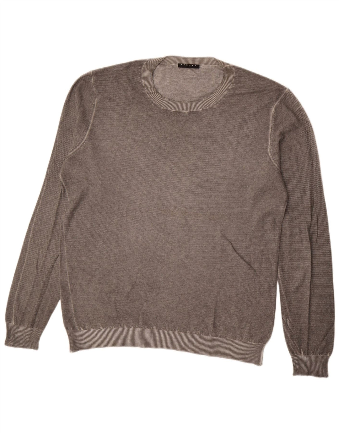 Ανδρικό πουλόβερ Sisley Crew Neck Jumper Large Grey