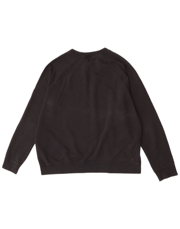 Γυναικείο γραφικό φούτερ Nike Jumper UK 16 μεγάλο μαύρο βαμβακερό