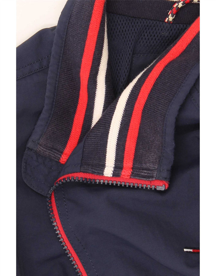 Ανδρικό μπουφάν Tommy Hilfiger UK 38 Medium Navy Blue ριγέ πολυαμίδιο