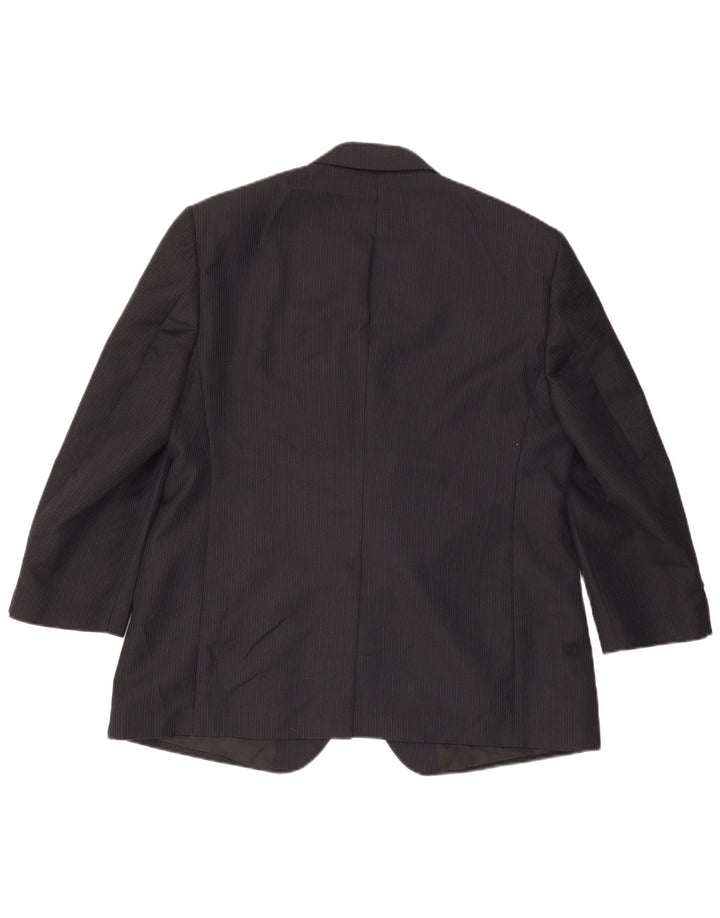 Marks & Spencer Ανδρικό μπουφάν blazer UK 44 XL Navy Blue Pinstripe