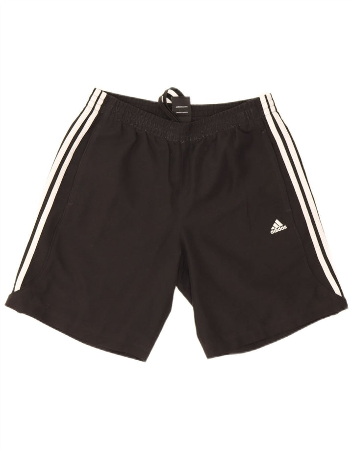 Ανδρικό σορτς Adidas Climalite από μεσαίο μαύρο πολυεστέρα