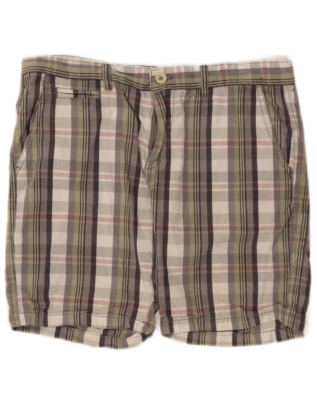 Pierre Cardin Ανδρικό σορτς Chino με κανονική εφαρμογή W34 Μεγάλη πολύχρωμη επιταγή