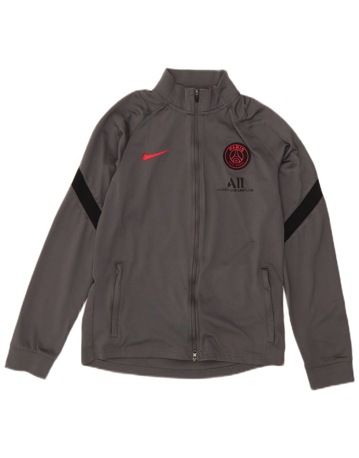 Μπουφάν Nike Boys Paris Saint-Germain αθλητική φόρμα 12-13 ετών μεγάλο γκρι