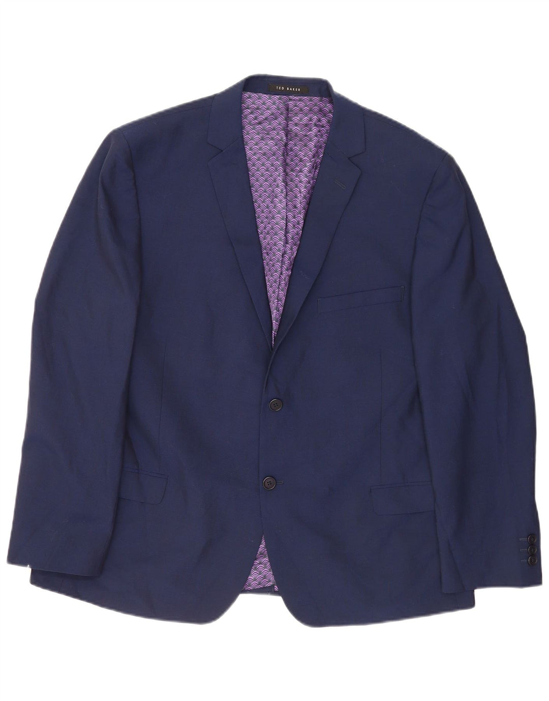 Ted Baker Ανδρικό μπουφάν σακάκι με 2 κουμπιά UK 46 3XL Navy Blue Wool