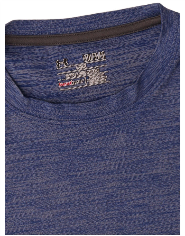 Ανδρικό μπλουζάκι Under Armour Heat Gear Top Medium Blue Flecked Polyester