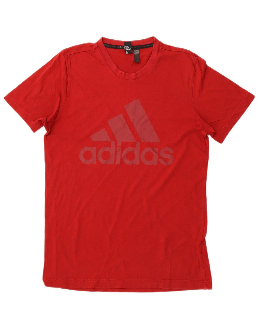 Ανδρικό γραφικό T-Shirt ADIDAS Top Μεσαίο κόκκινο βαμβακερό