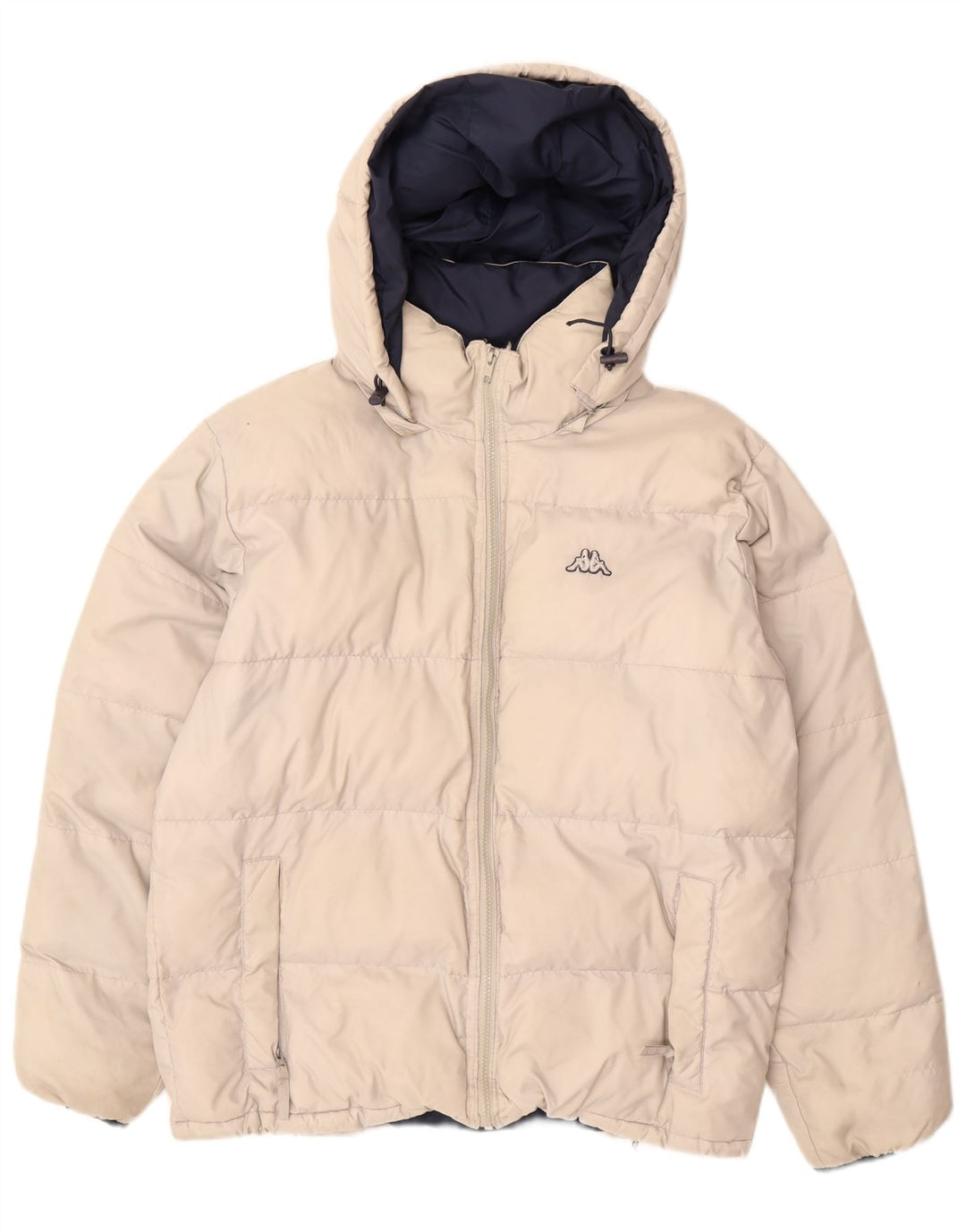 Kappa Ανδρικό μπουφάν με κουκούλα UK 36 Small Off White Polyamide