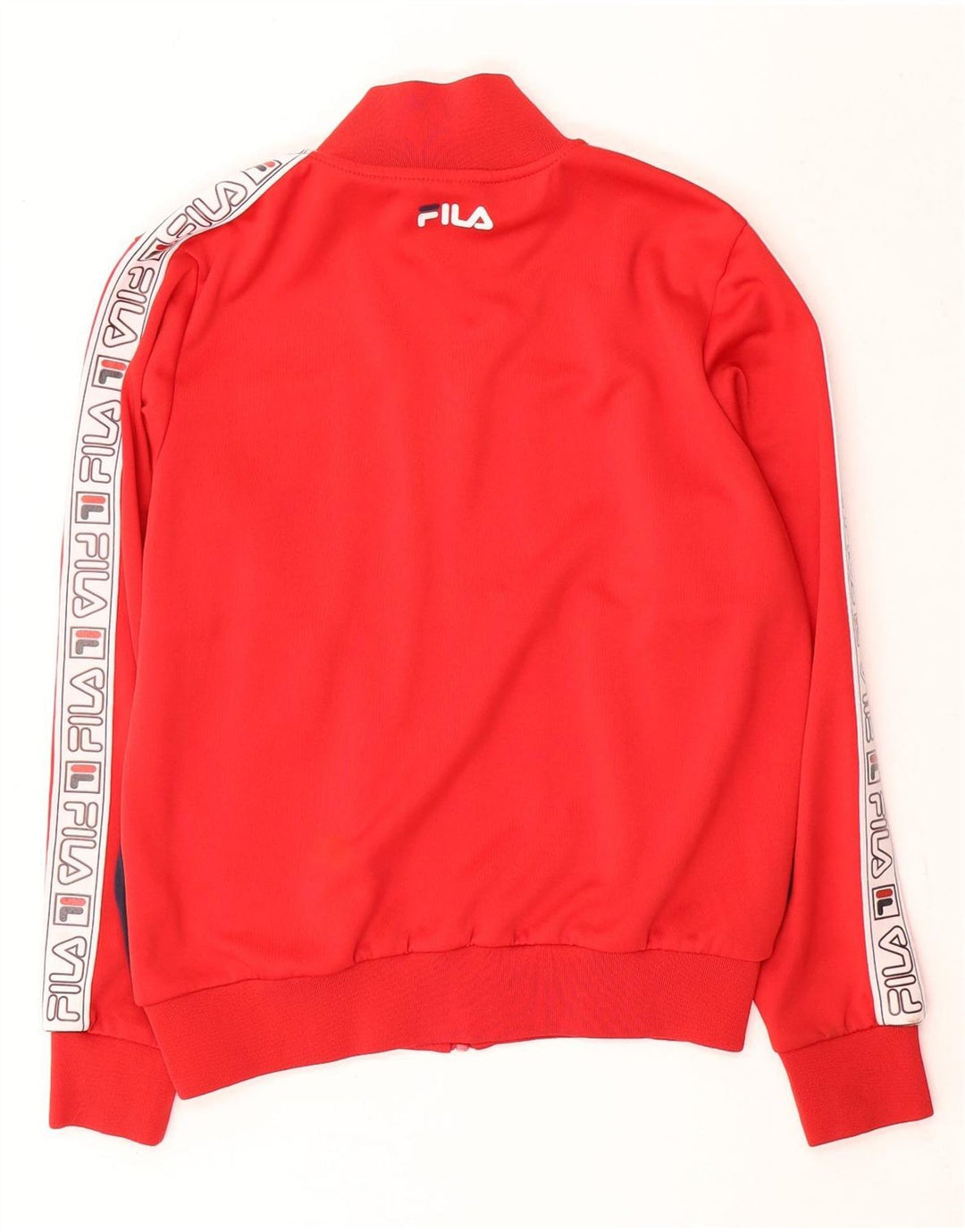 Γυναικεία φόρμα γραφικών Fila Top Jacket UK 14 Medium Red Colourblock