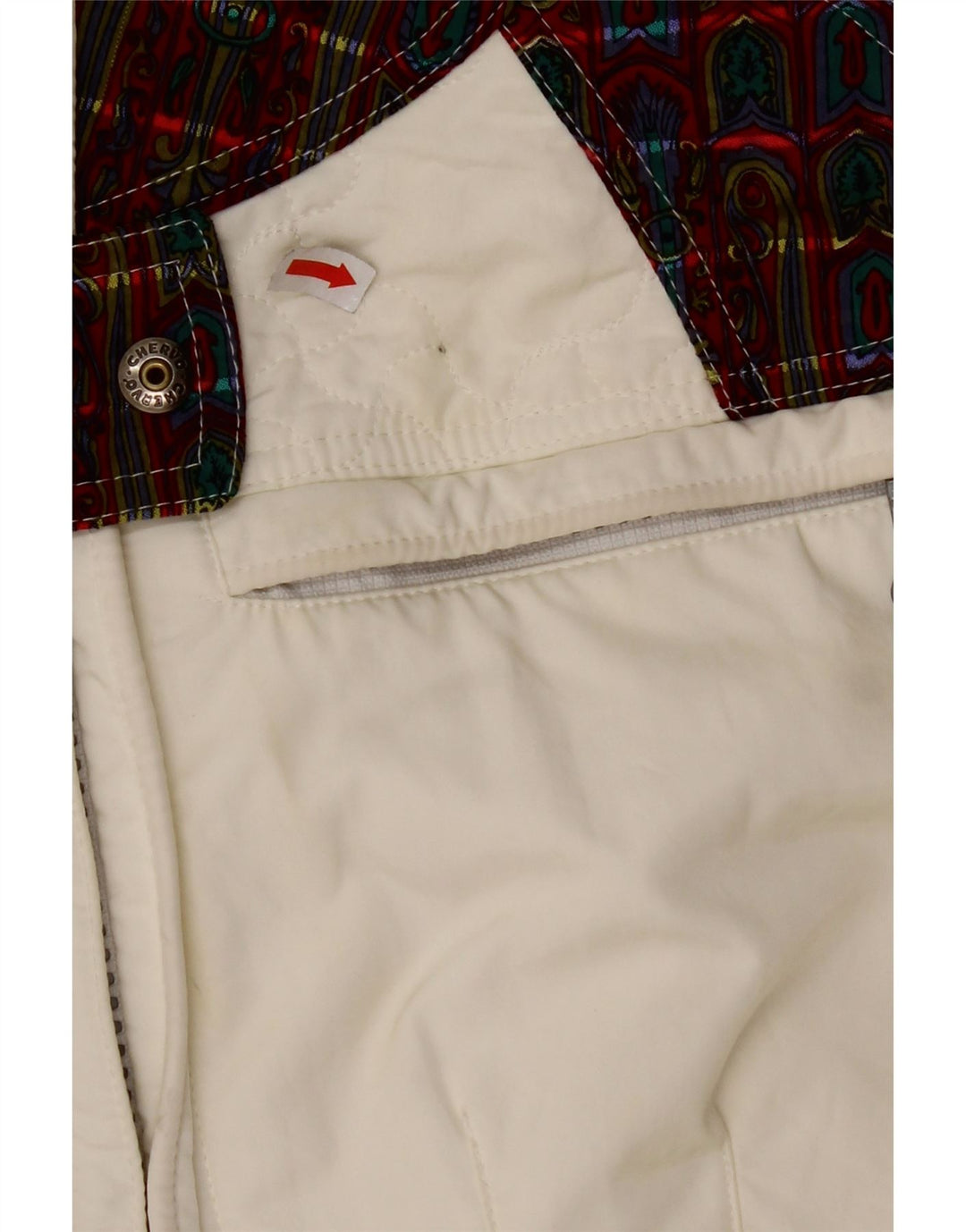 Γυναικεία φόρμα σκι CHERVO IT 42 Medium White Check Polyamide