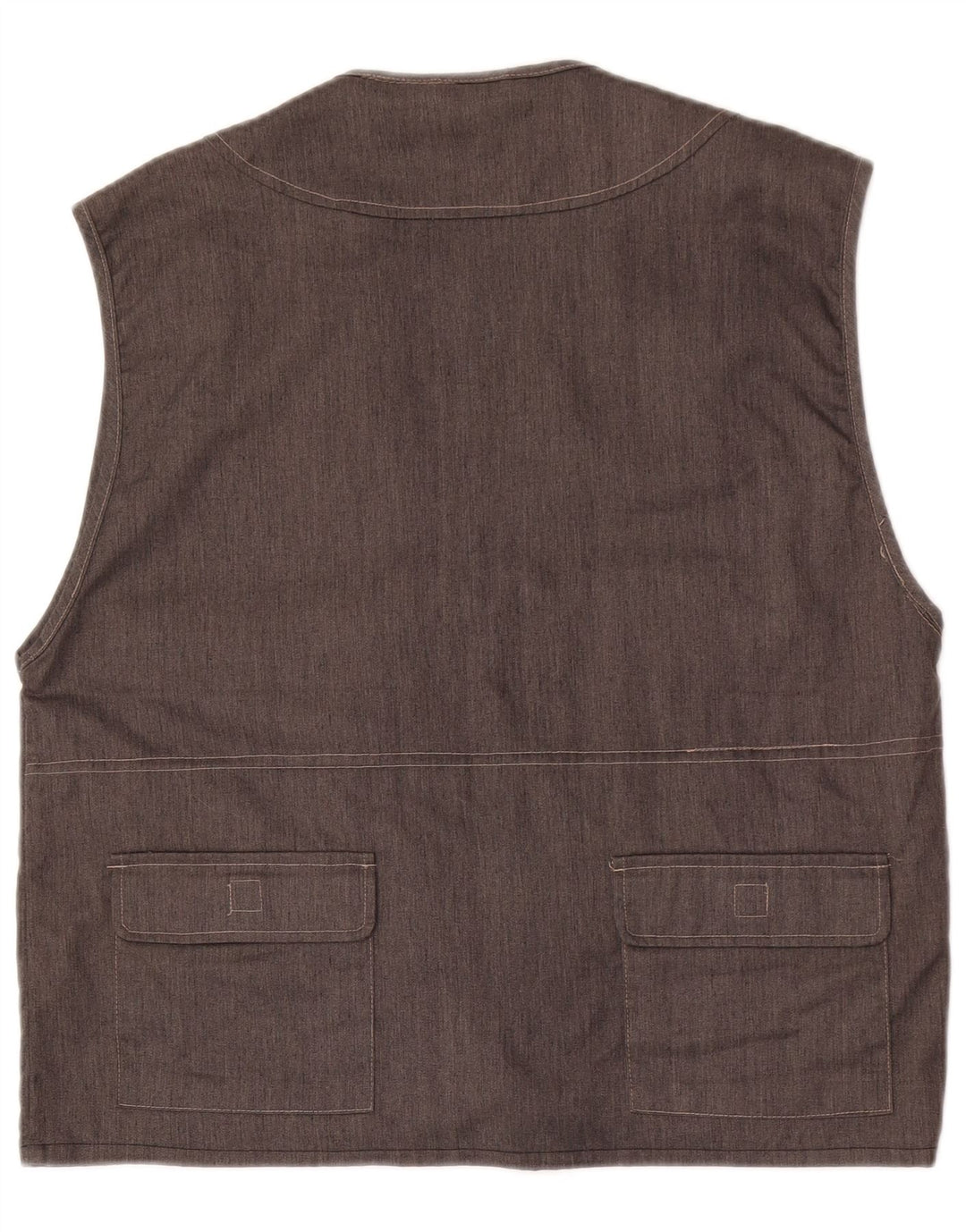 Sotto Zero Mens Utility Gilet UK 40 Large Grey Cotton