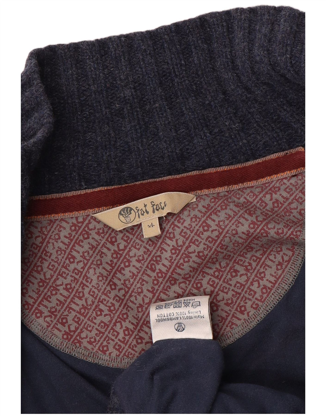 FAT FACE Γυναικεία ζακέτα πουλόβερ UK 18 XL Navy Blue Wool