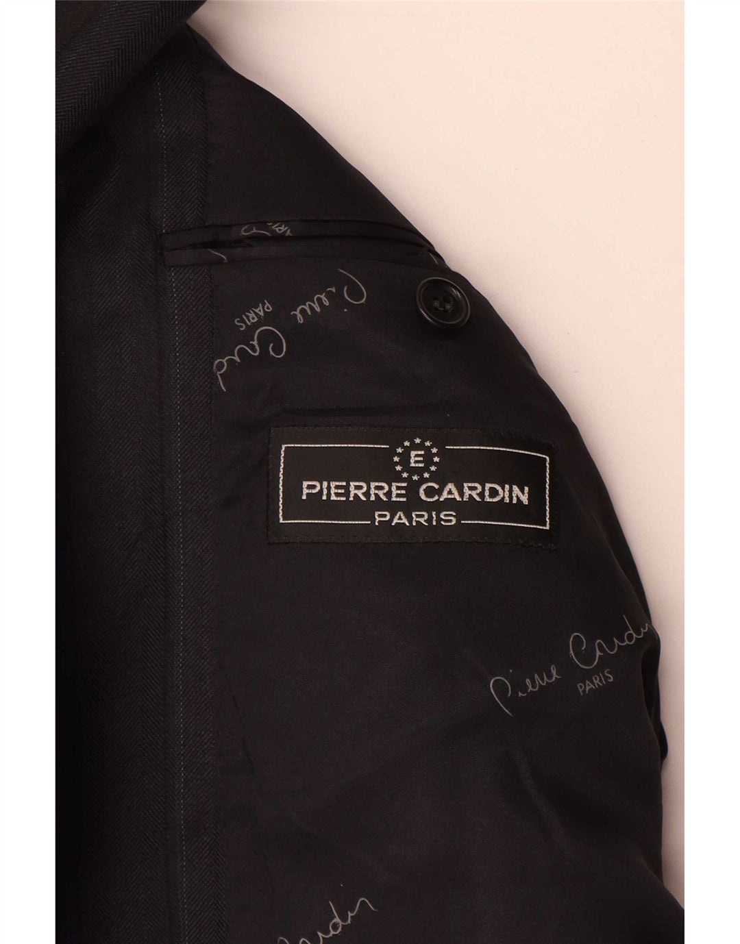 Pierre Cardin Ανδρικό σακάκι με 2 κουμπιά σακάκι UK 38 μεσαίο γκρι ριγέ