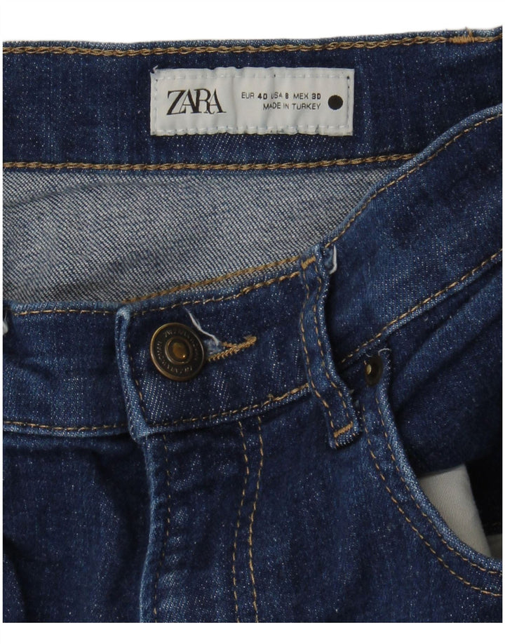 Zara Γυναικείο Cropped Jeans EU 40 Medium W30 L25 Blue