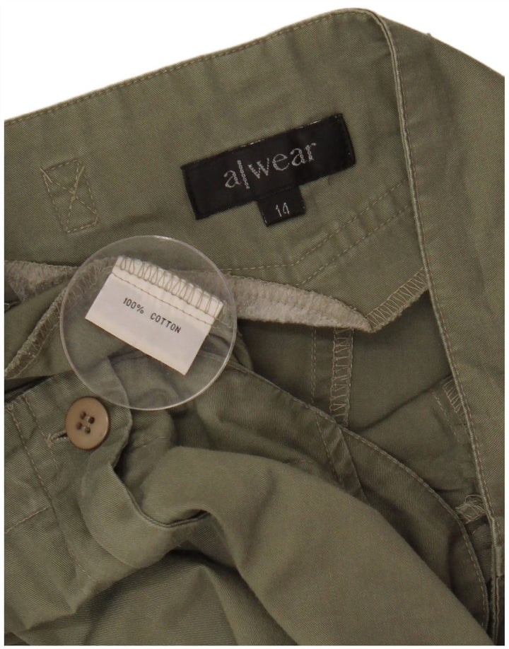 Awear Γυναικεία Φούστα Α σε γραμμή US 14 XL W33 Πράσινη Βαμβακερή