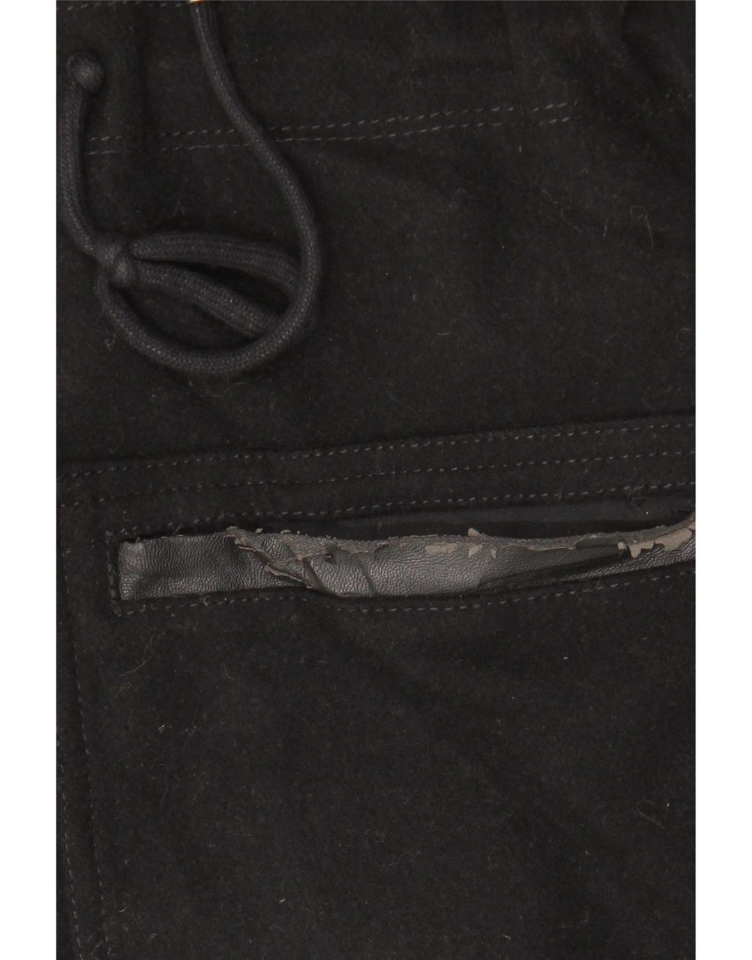 Abercrombie & Fitch γυναικείο παλτό Duffle με κουκούλα UK 10 Small Black Wool