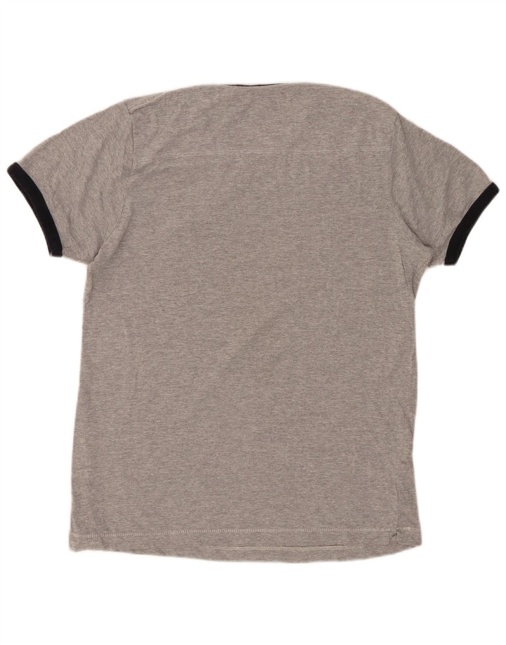 ΓΑΛΛΙΚΗ ΣΥΝΔΕΣΗ Ανδρικό T-Shirt Top Μεσαίο γκρι βαμβακερό