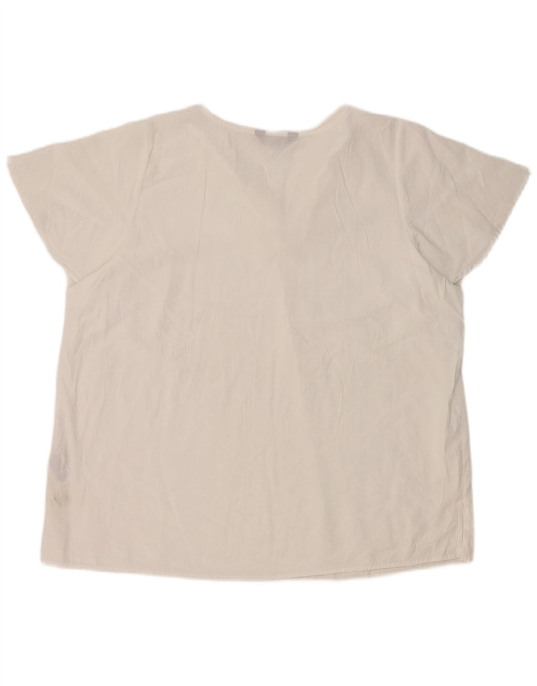 Marks & Spencer Γυναικεία Μπλούζα Τοπ UK 20 2XL Λευκή βισκόζη