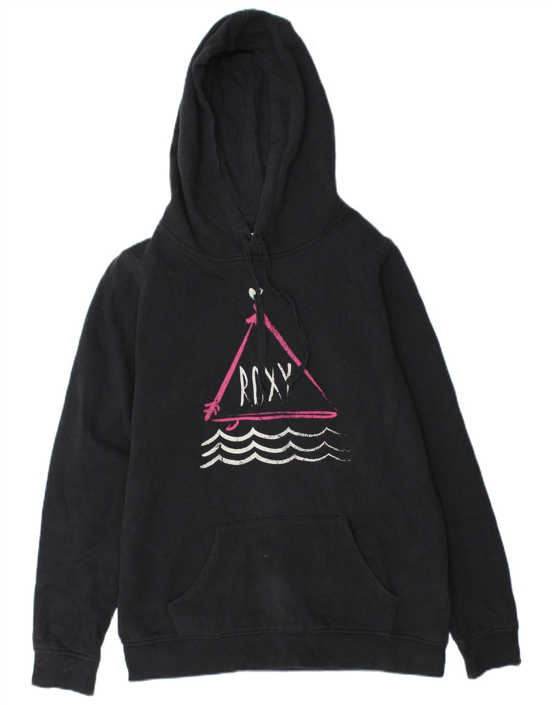 Γυναικείο Roxy Graphic Hoodie Jumper UK 14 Medium Black Cotton