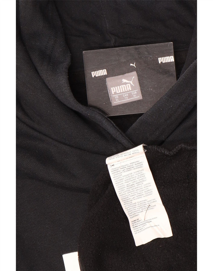 Γυναικεία κουκούλα με κουκούλα PUMA UK 18 XL Μαύρο βαμβακερό