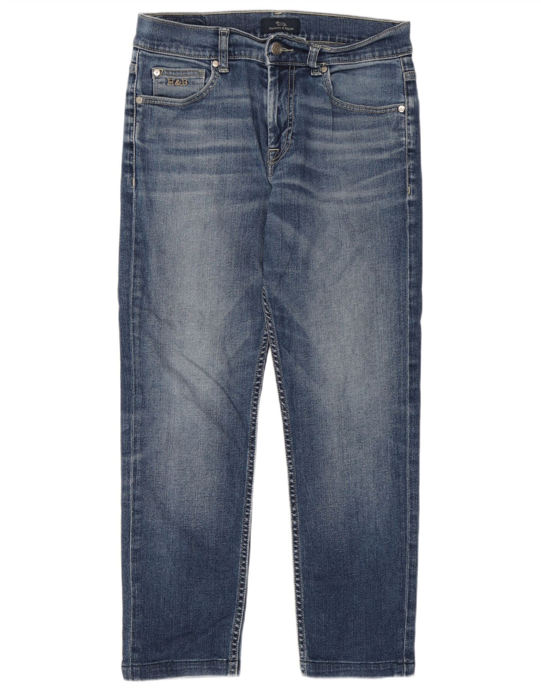 Harmont & Blaine Γυναικεία Crop Straight Jeans IT 44 Medium W30 L26 Blue