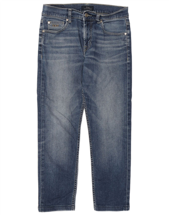 Harmont & Blaine Γυναικεία Crop Straight Jeans IT 44 Medium W30 L26 Blue