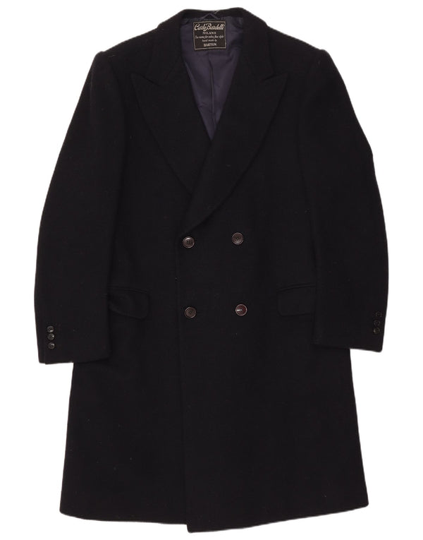 Carlo Bardelli Ανδρικό παλτό με διπλό στήθος UK 36 Small Navy Blue