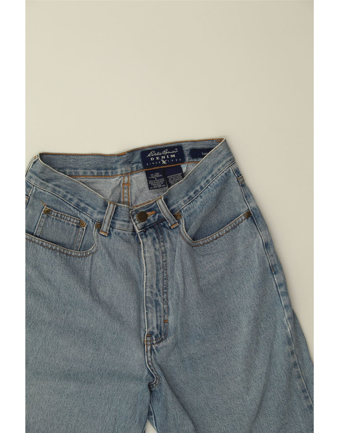 EDDIE BAUER Womens Denim Shorts US 8 Medium W28 Blue Cotton Vintage Eddie Bauer and Second-Hand Eddie Bauer from Messina Hembry 