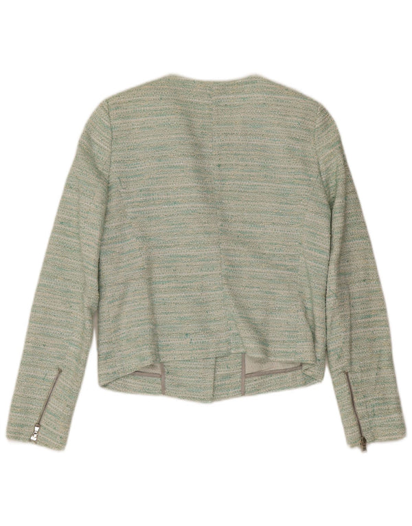 Massimo Dutti Γυναικείο μπουφάν σακάκι με φερμουάρ EU 38 Small Green Flecked