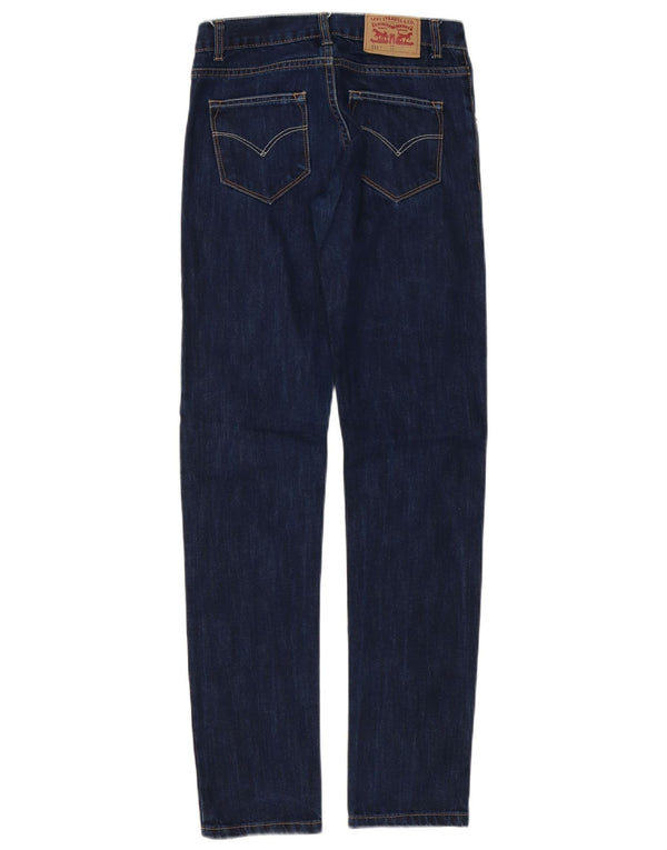 Levi's Boys 511 Slim Jeans 11-12 ετών W26 L31 Navy Blue Cotton