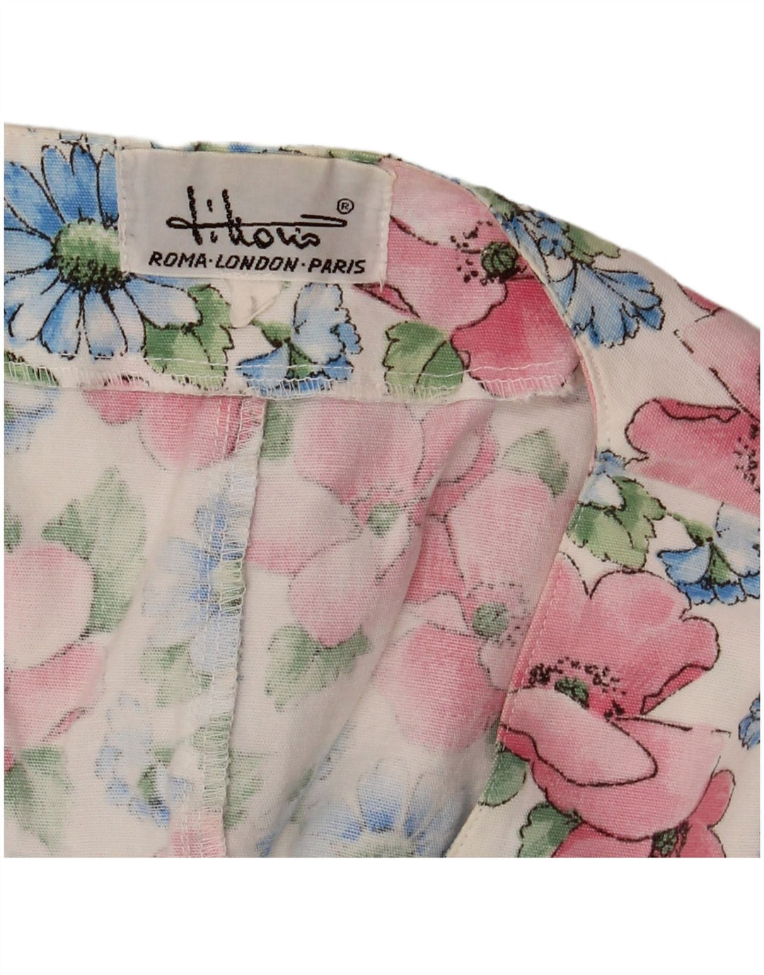 Vintage γυναικείο γιλέκο UK 14 Medium πολύχρωμο Floral