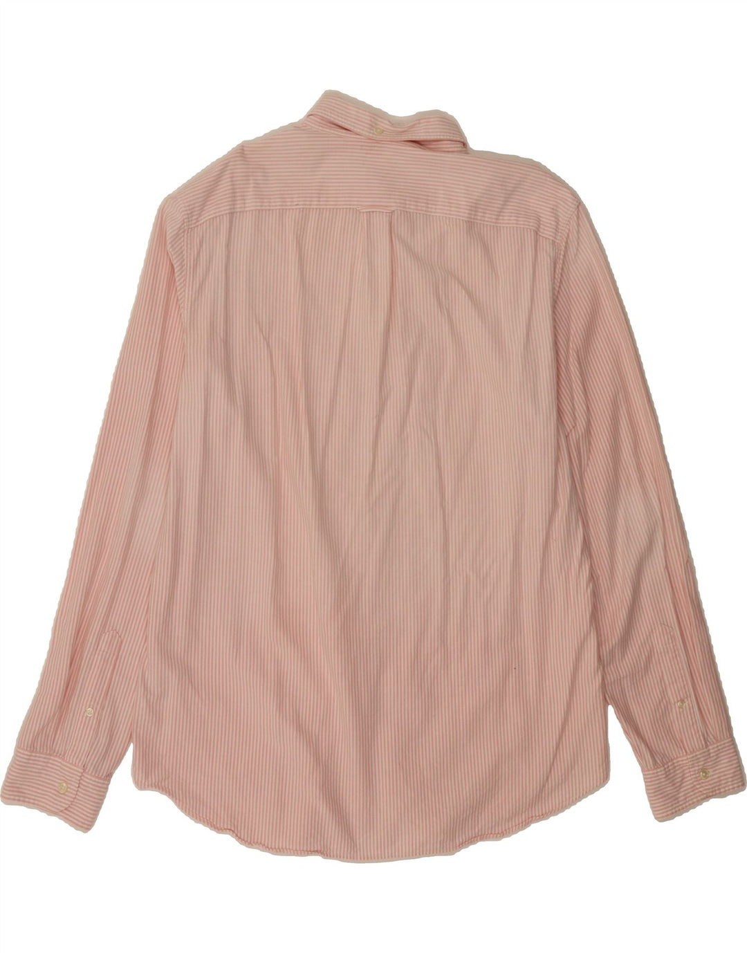 J. CREW Mens Tailored Shirt Large Pink Pinstripe Cotton Vintage J. Crew and Second-Hand J. Crew from Messina Hembry 