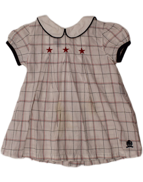 TOMMY HILFIGER Baby Girls A-Line φόρεμα 12-18 μηνών White Check Cotton