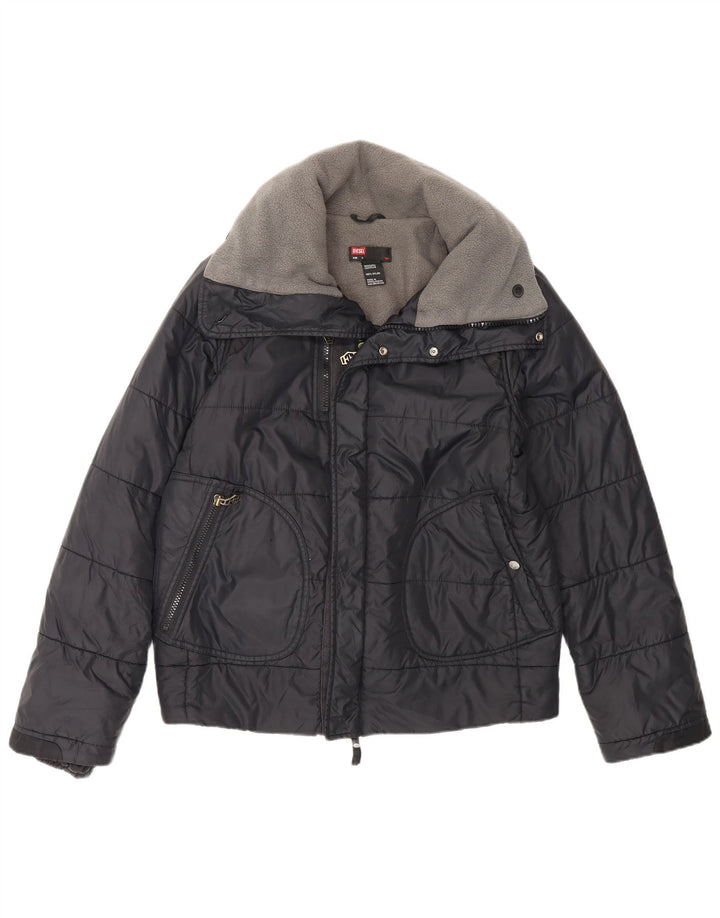 Diesel Ανδρικό μπουφάν με επένδυση UK 36 Small Black Nylon