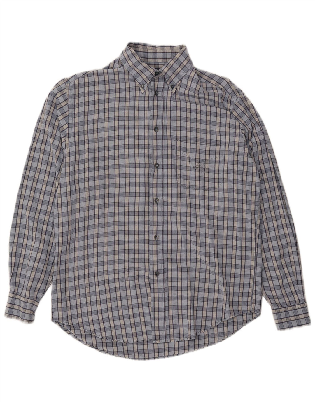 Ανδρικό πουκάμισο CALVIN KLEIN JEANS Μεγάλο μπλε τσοκ βισκόζης