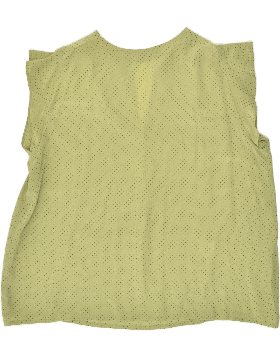 VINTAGE Womens Sleeveless Blouse Top UK 22 3XL Green Polka Dot | Vintage Vintage | Thrift | Second-Hand Vintage | Used Clothing | Messina Hembry 