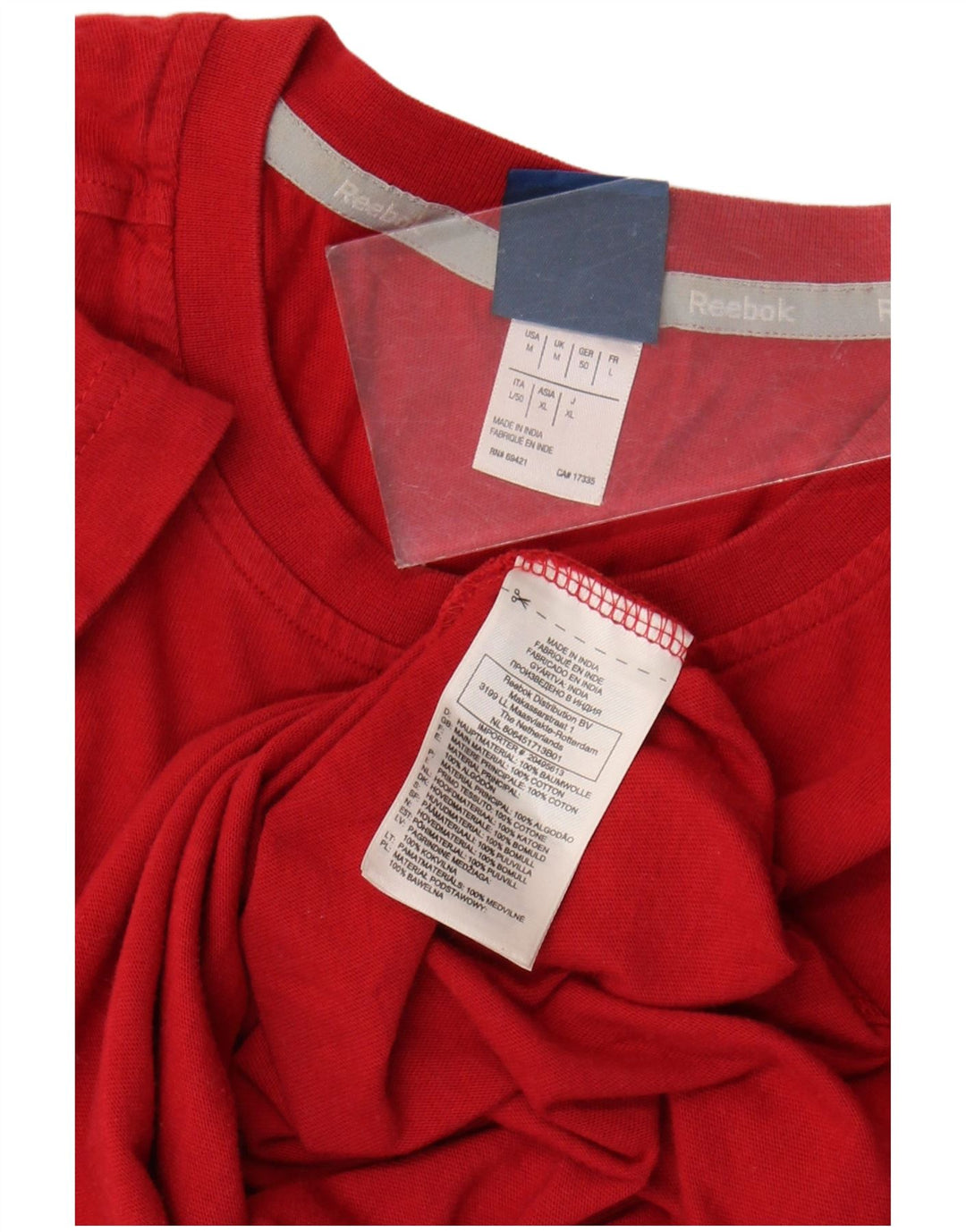 Ανδρικό T-Shirt Reebok Top Μεσαίο κόκκινο βαμβακερό