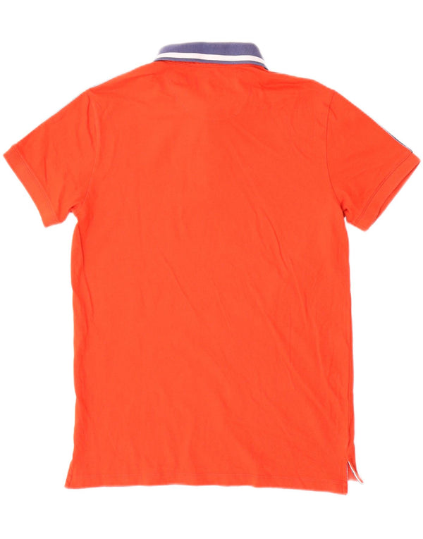 Invicta Mens Graphic Polo Shirt Small Red Colourblock Cotton