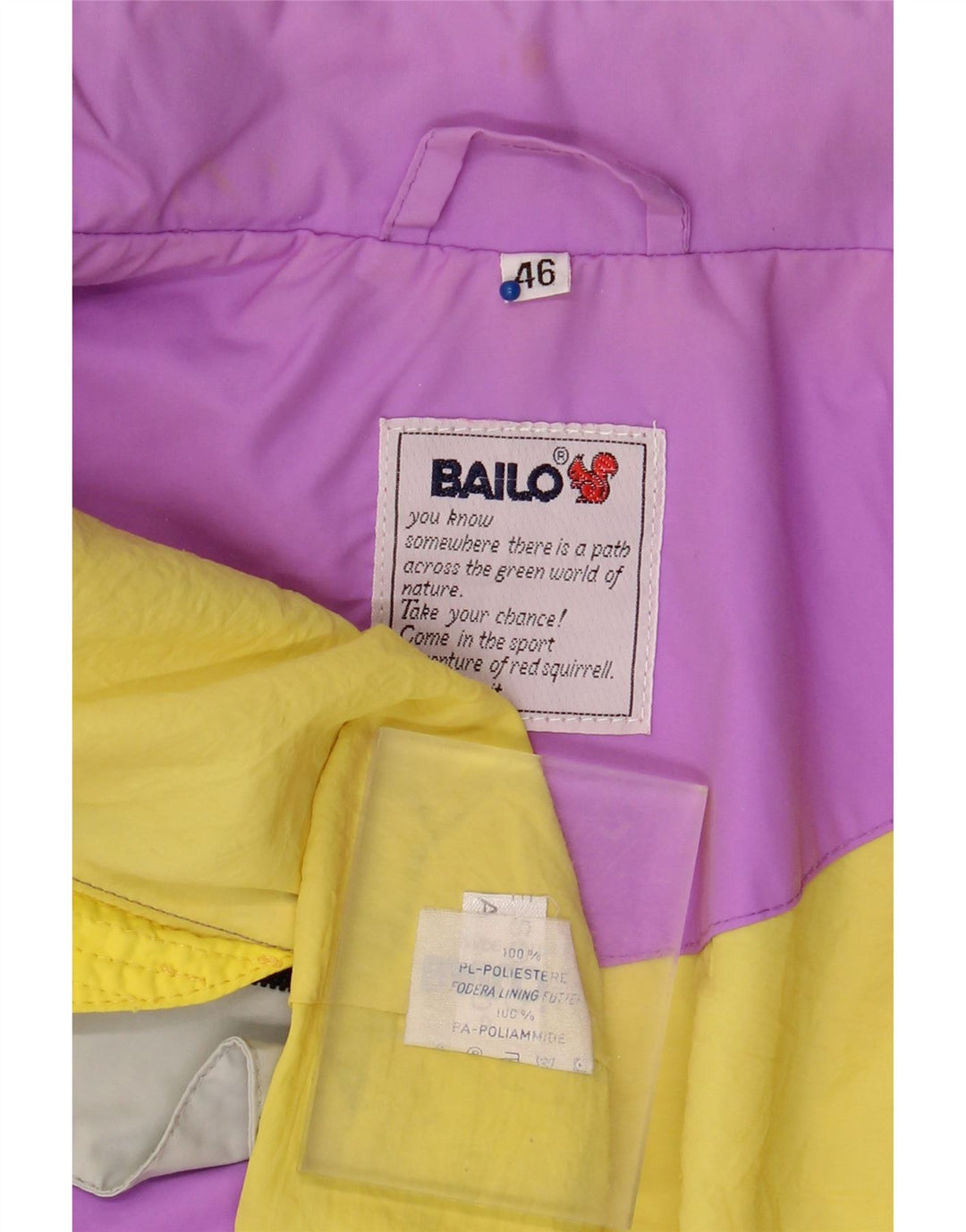 Ανδρικό μπουφάν Bailo Windbreaker IT 46 Small Purple Colourblock Πολυεστέρας
