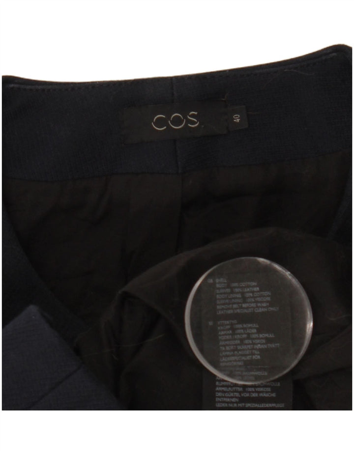 Cos Γυναικείο σακάκι μπλέιζερ EU 40 Medium Navy Blue Colourblock Βαμβακερό