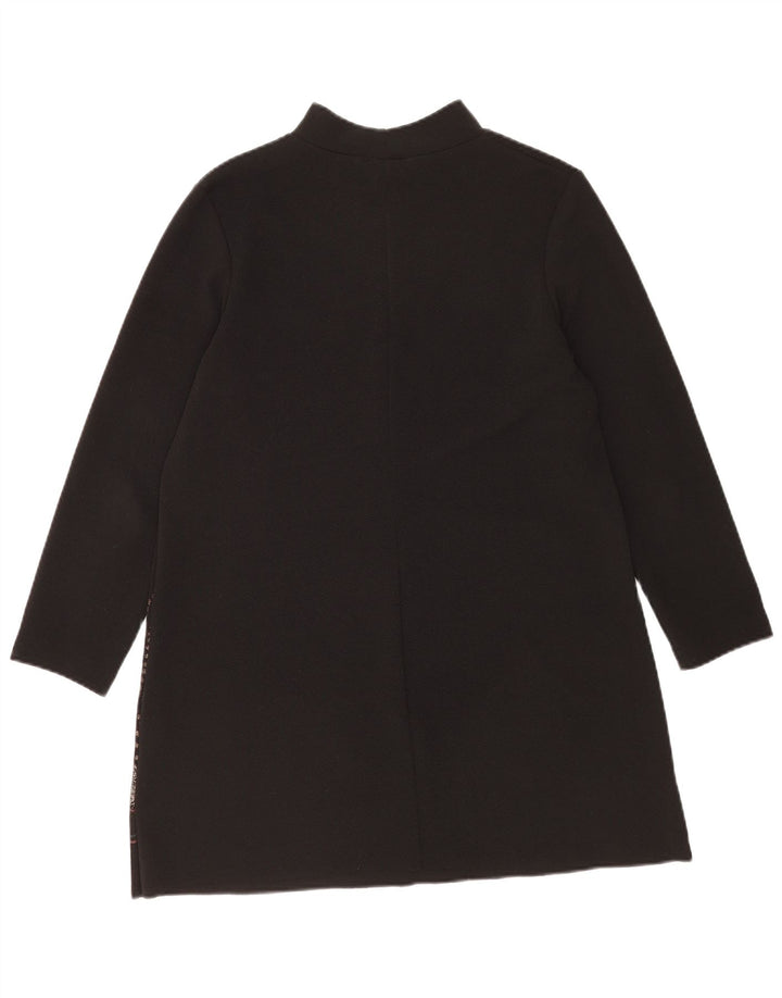 Zara Γυναικείο μακρυμάνικο φόρεμα Shift UK 14 Μεσαίο μαύρο φλοράλ πολυεστέρας