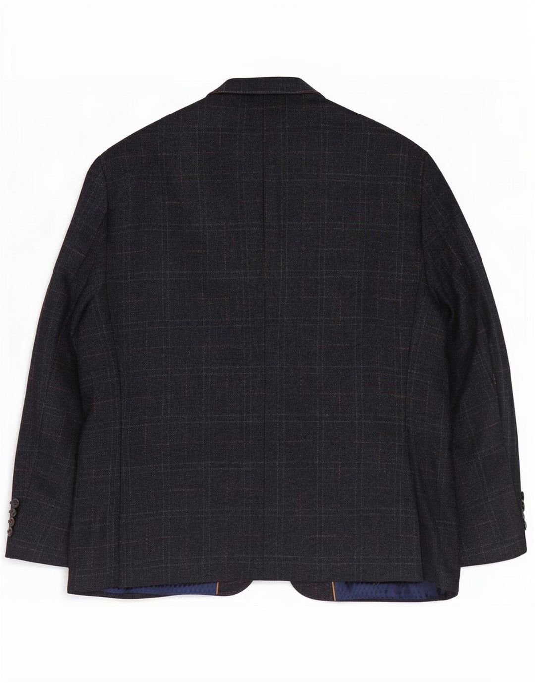 Douglas Ανδρικό σακάκι σακάκι με 2 κουμπιά UK 44 2XL Navy Blue Check μαλλί