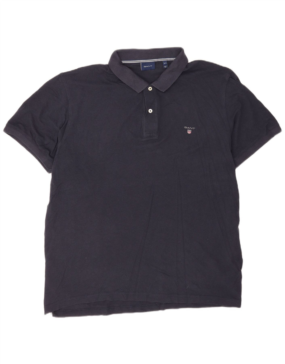 Ανδρικό πουκάμισο πόλο Gant 3XL Navy Blue βαμβακερό