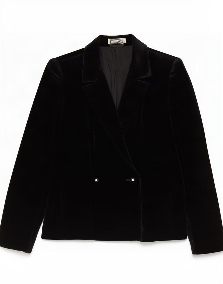 Luisa Spagnoli Γυναικείο Velvet Blazer Jacket IT 42 Medium Black