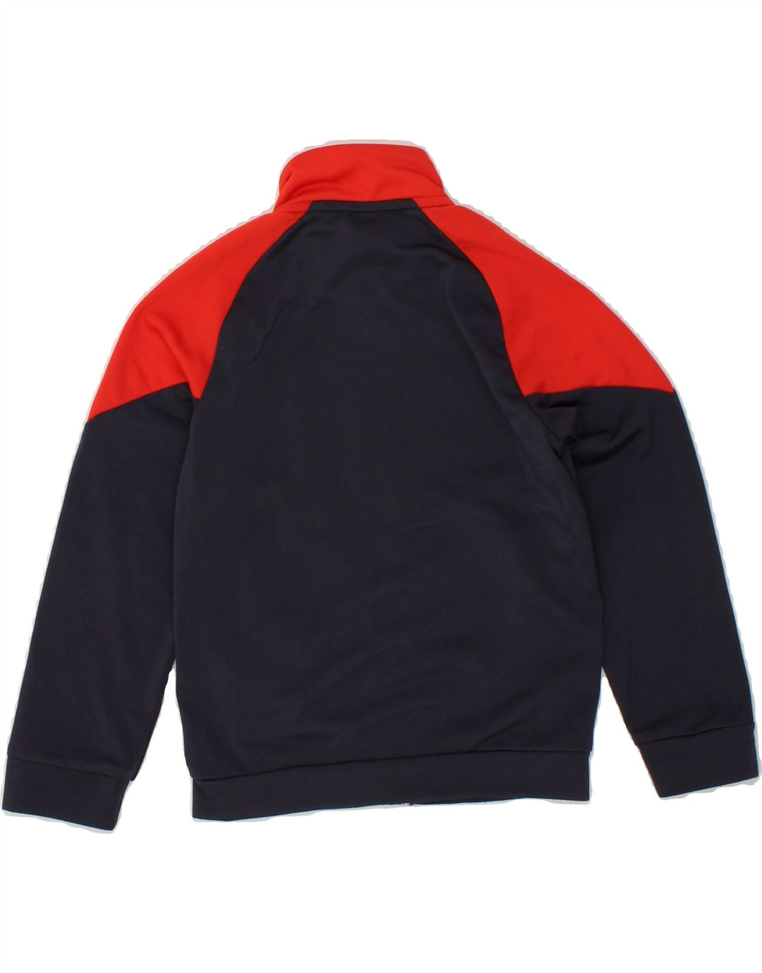 PUMA Boys Graphic Tracksuit Top Jacket 5-6 Years Navy Blue Colourblock Vintage Puma and Second-Hand Puma from Messina Hembry 