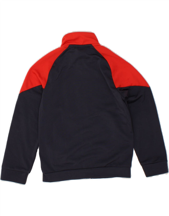 PUMA Boys Graphic Tracksuit Top Jacket 5-6 Years Navy Blue Colourblock Vintage Puma and Second-Hand Puma from Messina Hembry 
