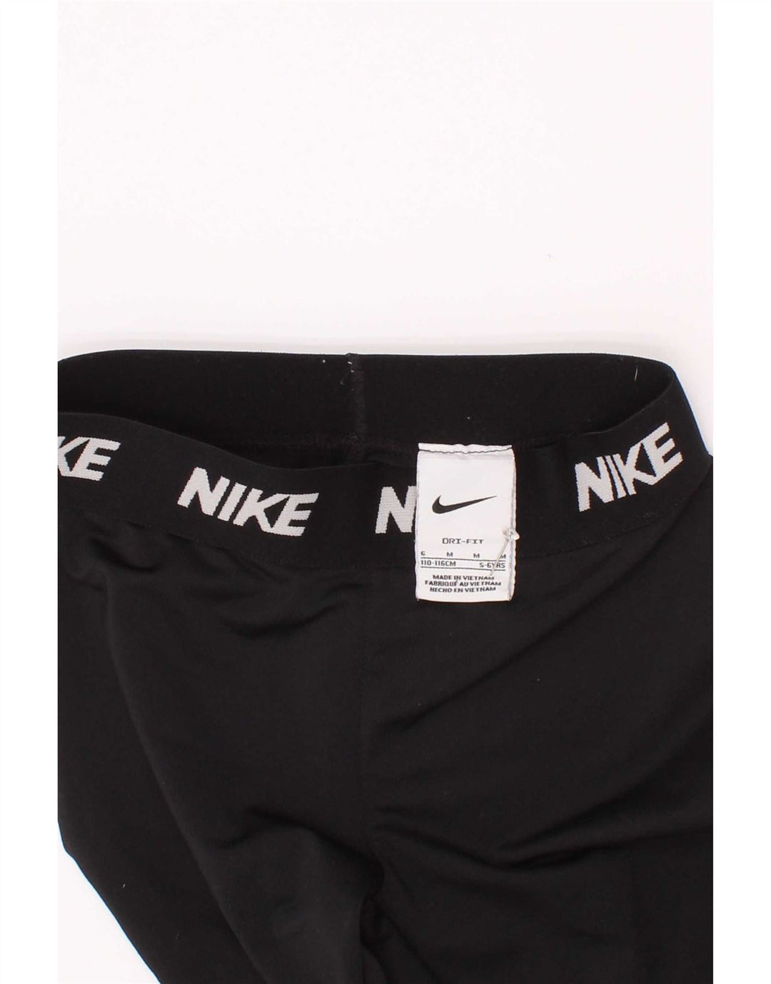 Κολάν Nike Girls Dri Fit 5-6 ετών Μεσαίο μαύρο